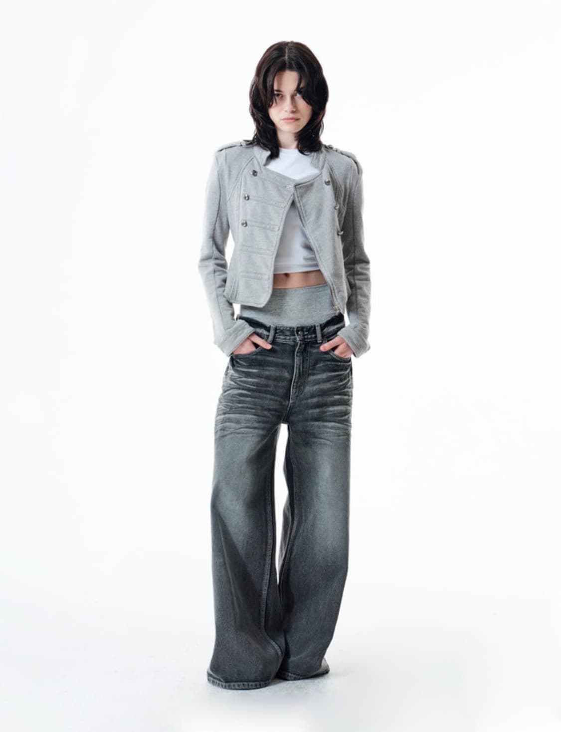 NAPOLEON JACKET (MELANGE GREY) 상품이미지2