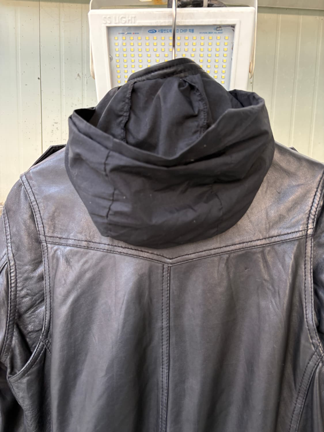 House of Blues 리얼 레더 투웨이 집업 자켓 상품이미지8