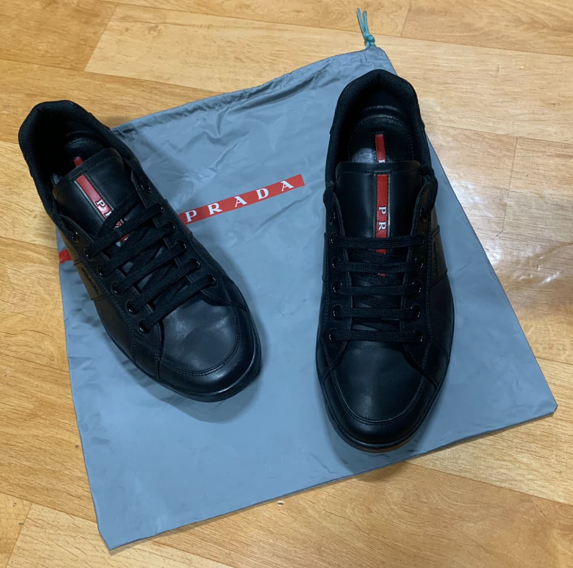 PRADA 프라다 스포츠 로우탑 스니커즈(올-레더)8.5 사이즈 상품이미지1