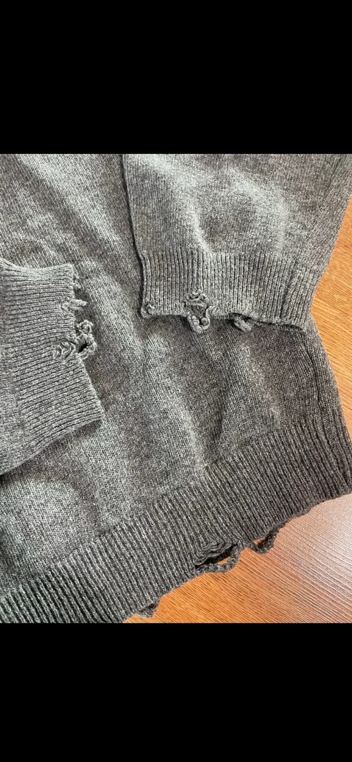 [새상품] 선데이 후르츠 마켓 크롭 회색 그레이 니트 스웨터 m 상품이미지3