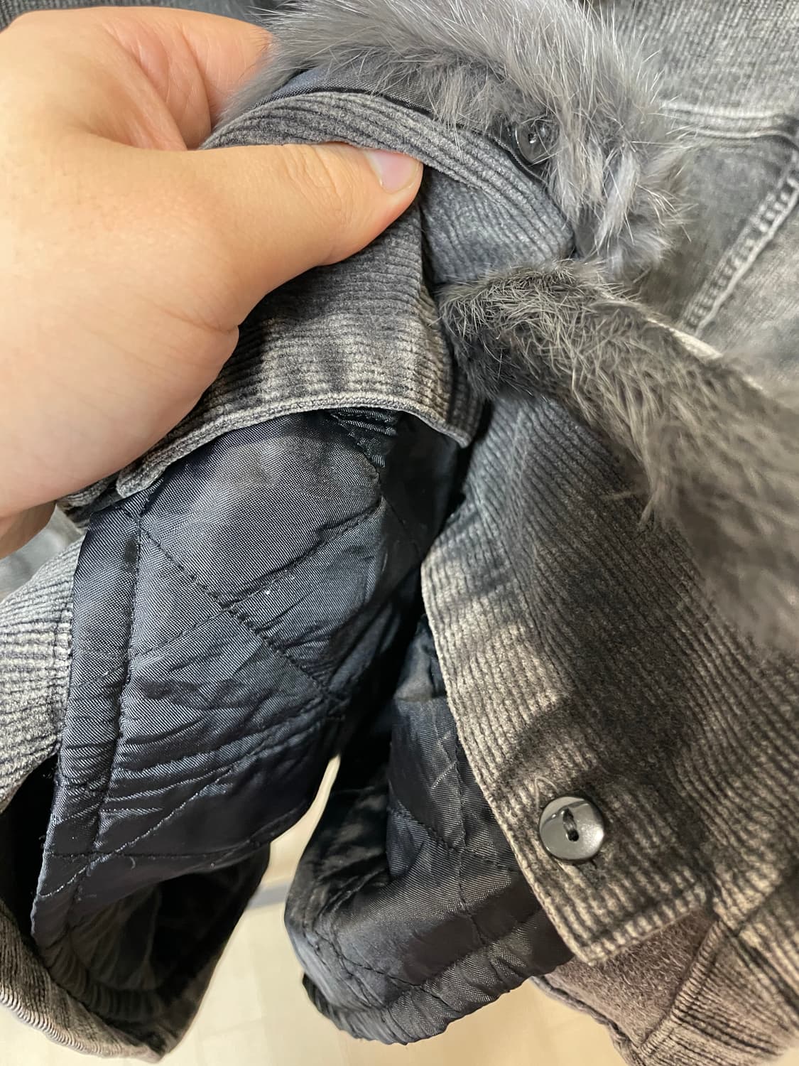 (L) Freije 그런지 디테쳐블 퍼 시어링 자켓 상품이미지6