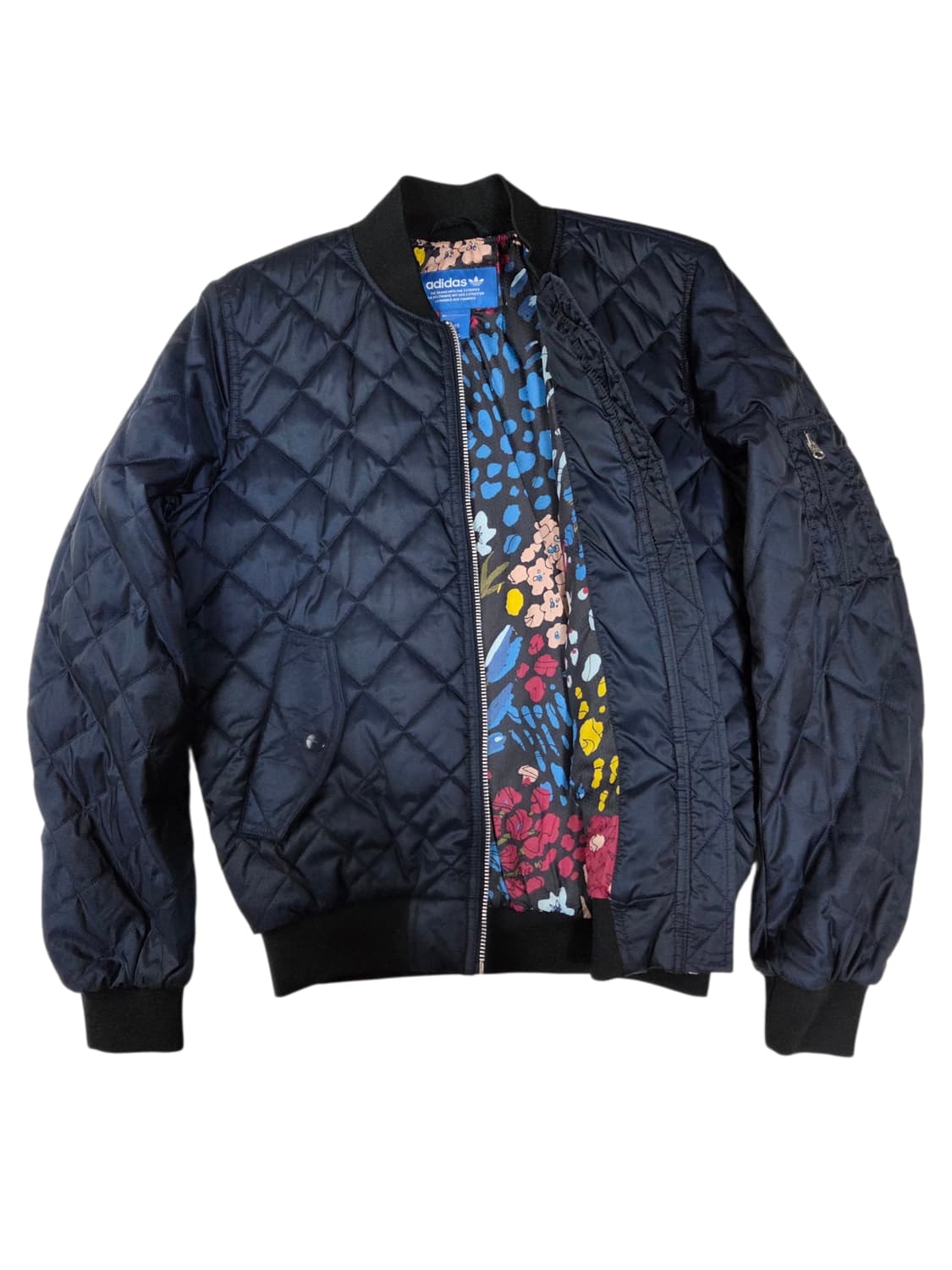 아디다스 퀄팅 네이비 블루종 봄버 점퍼 85 상품이미지3