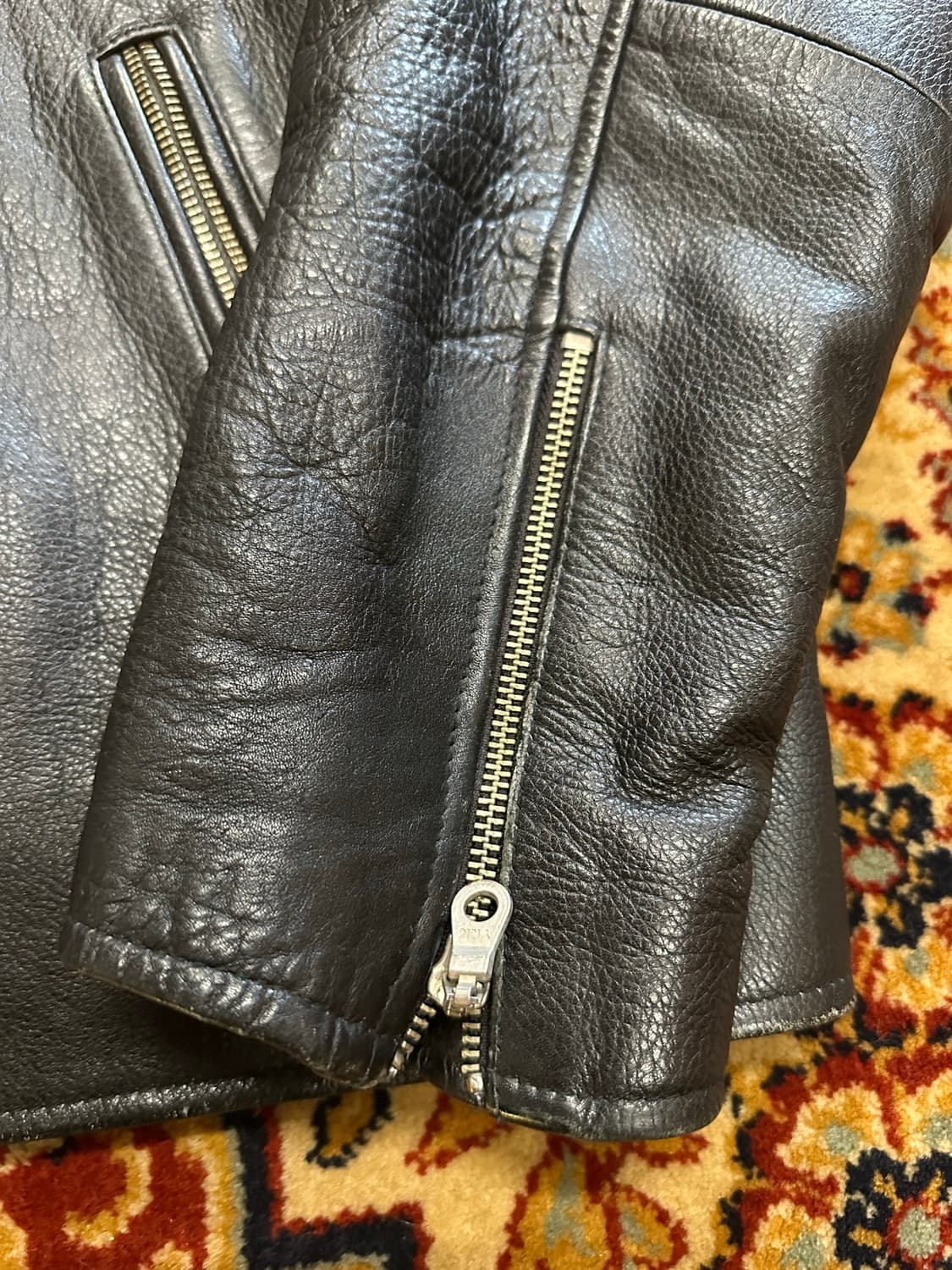 90's German Riders Leather Jacket 상품이미지5