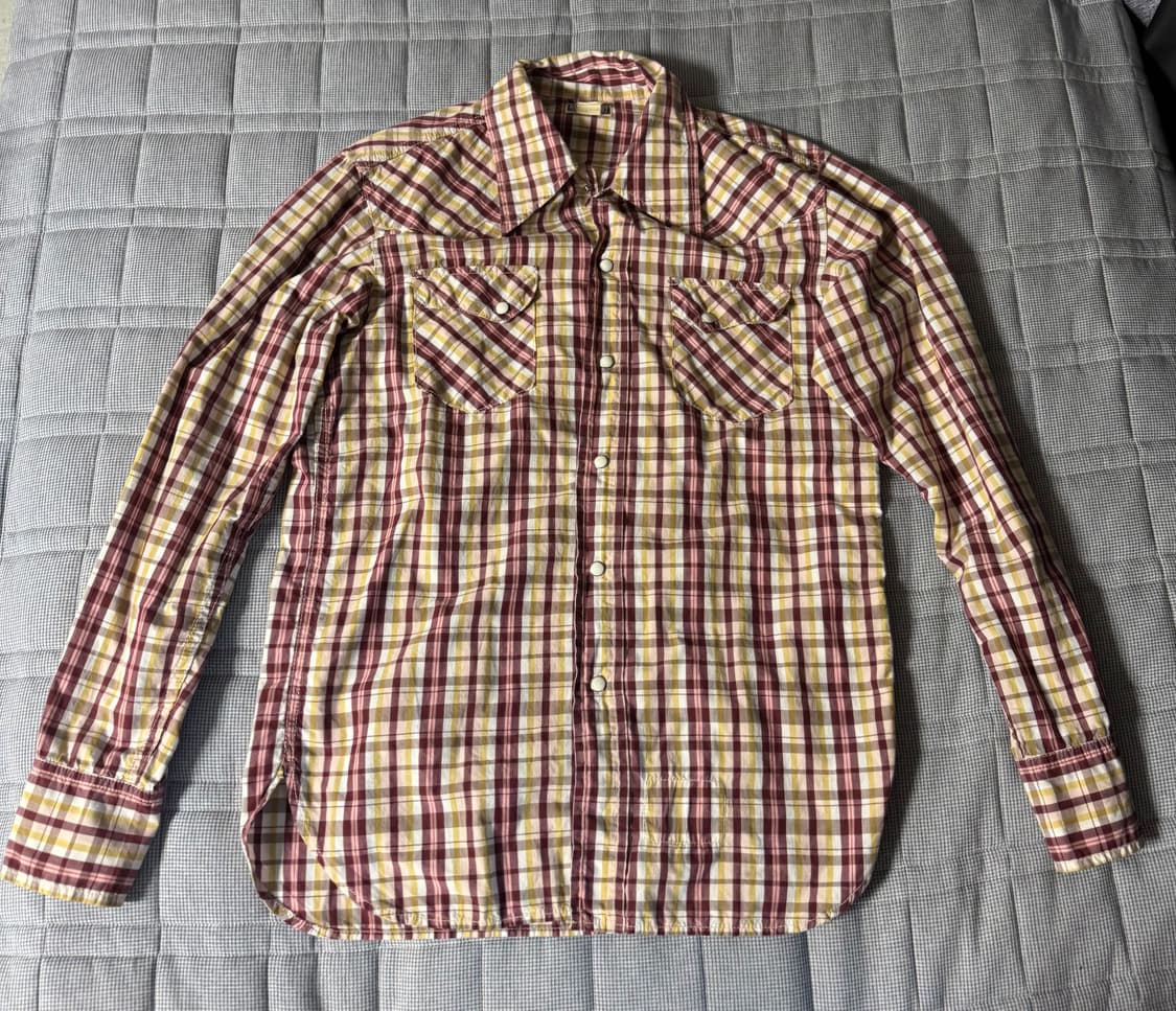 리얼맥코이 웨스턴 셔츠 15사이즈 상품이미지1