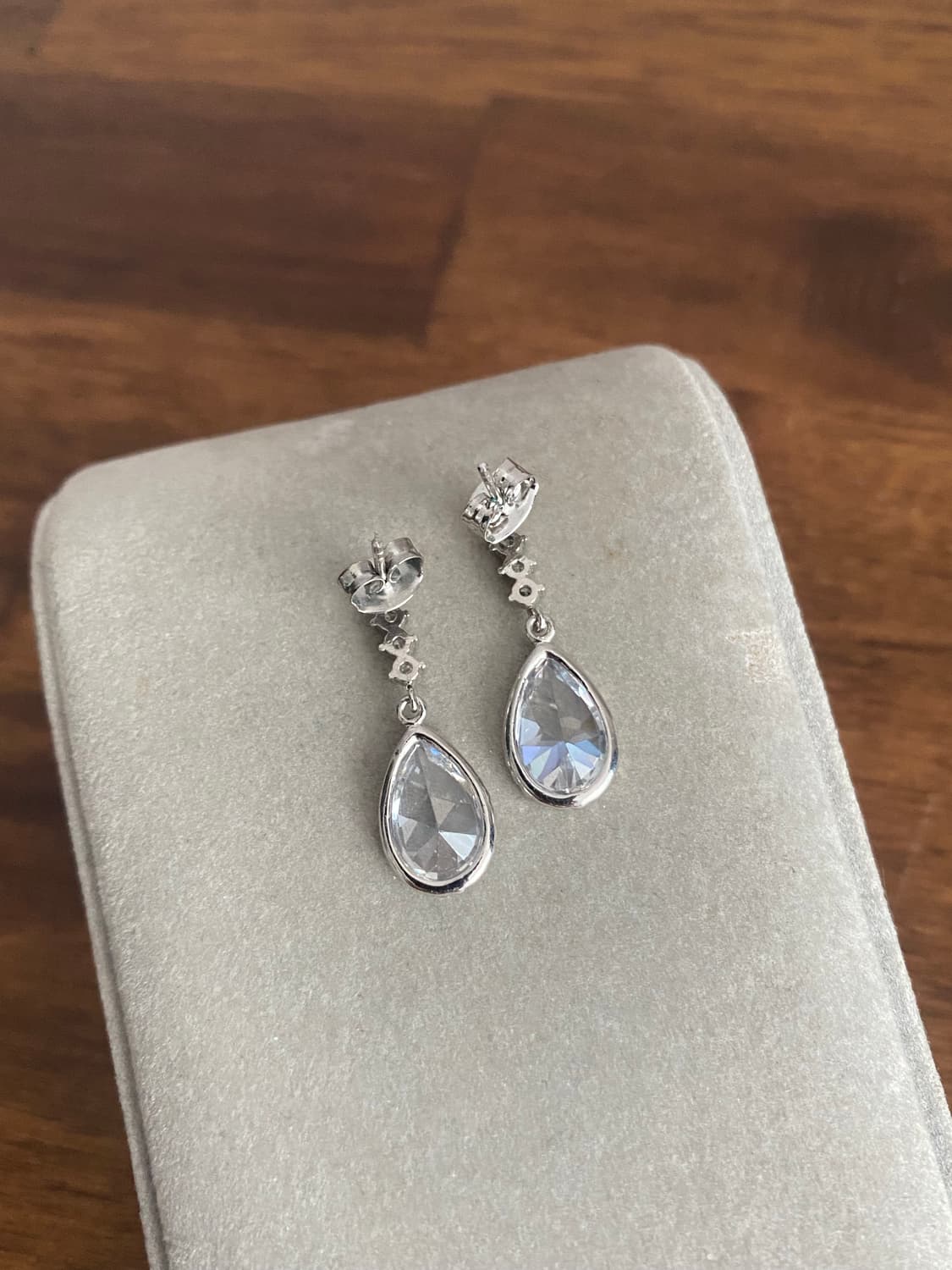 물방울 큐빅 악세서리 귀걸이 상품이미지3