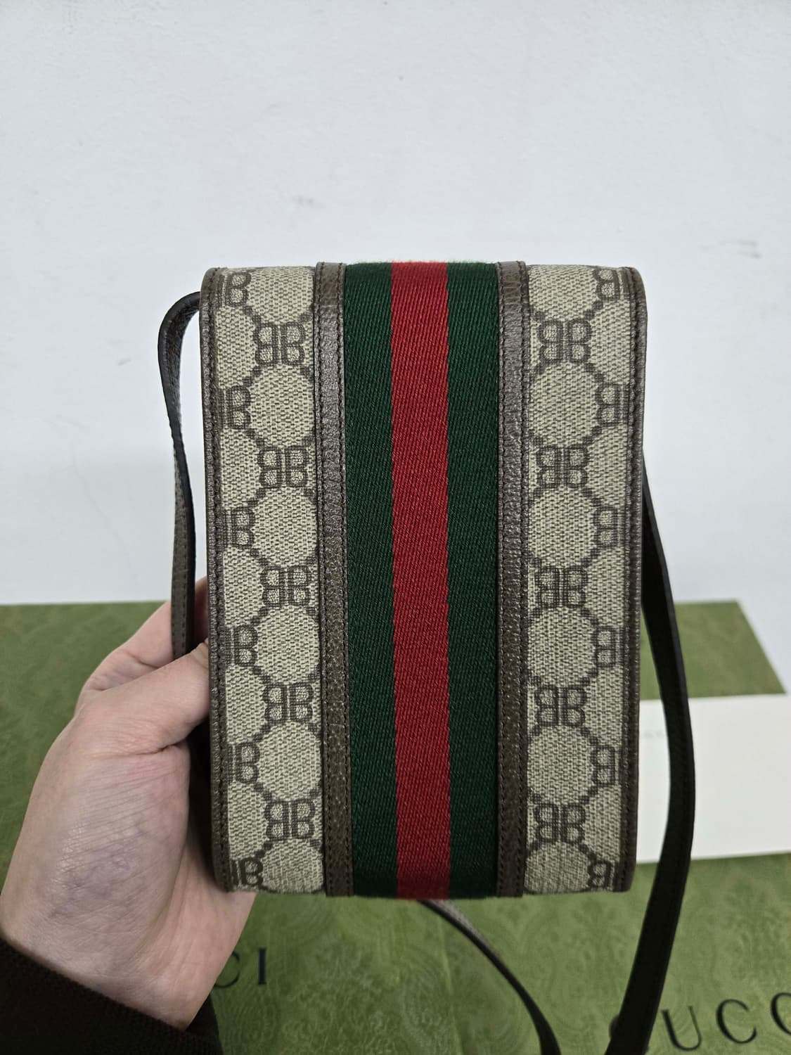 [보증서 정품] 구찌 발렌시아가 폰홀더백 상품이미지6