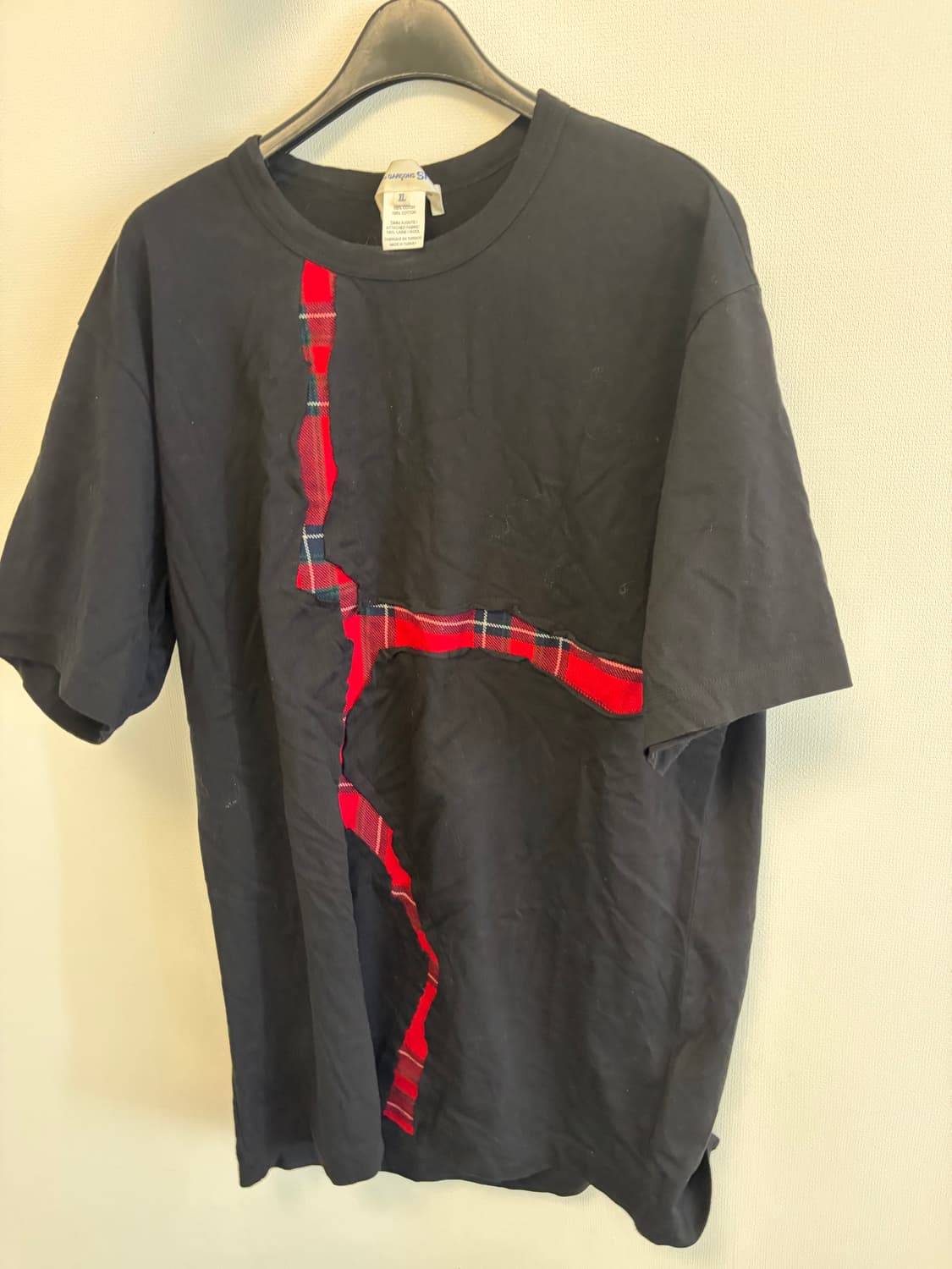 Comme des garcons shirt ‘red tartan’ tee 상품이미지4