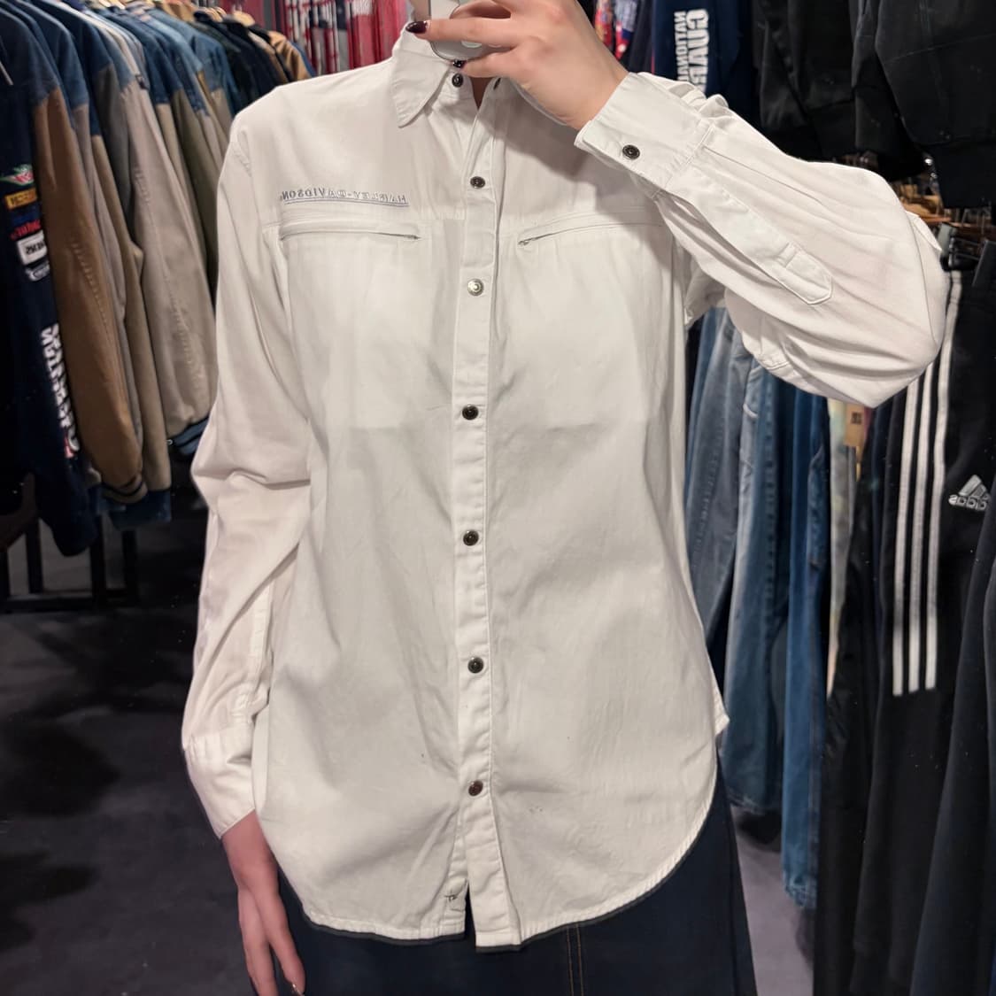 [IM] Harley-Davidson 할리데이비슨 셔츠 화이트 상품이미지4