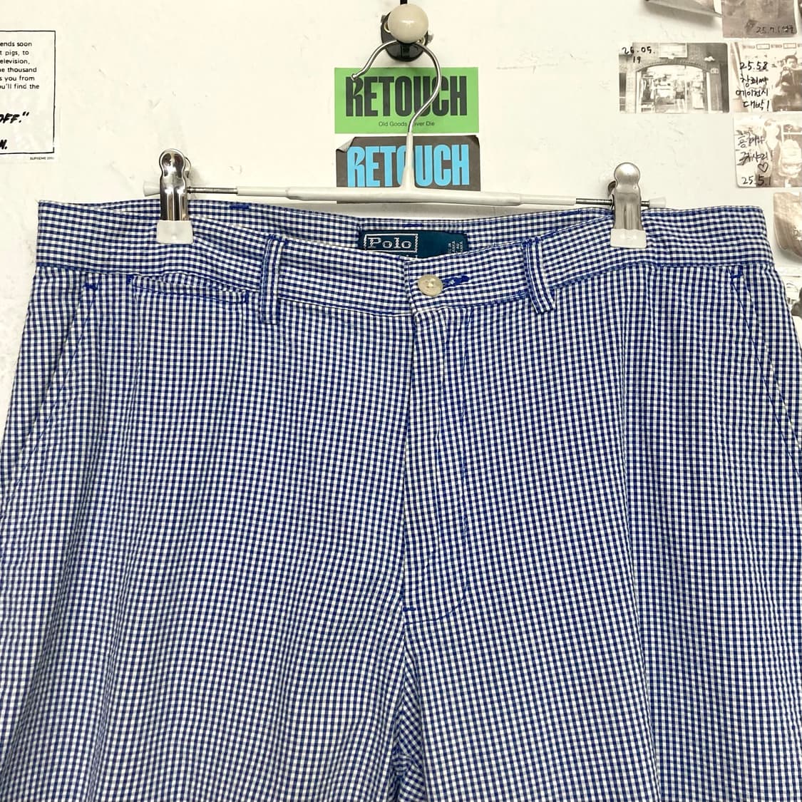 00’s 폴로 시어서커 깅엄체크 쇼츠 상품이미지2