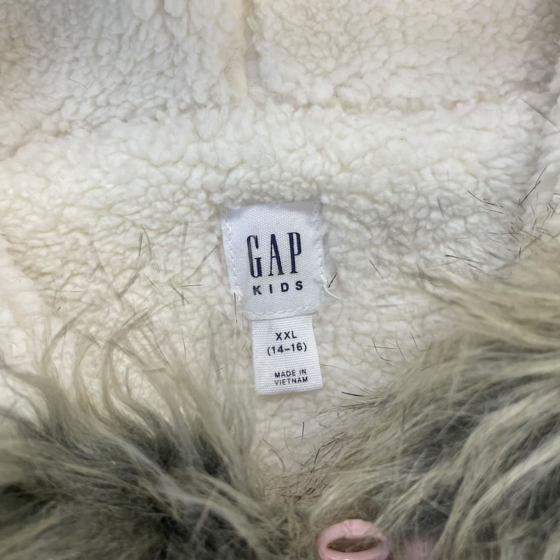 갭 GAP 스펠 로고 후드퍼 집업 핑크 상품이미지4