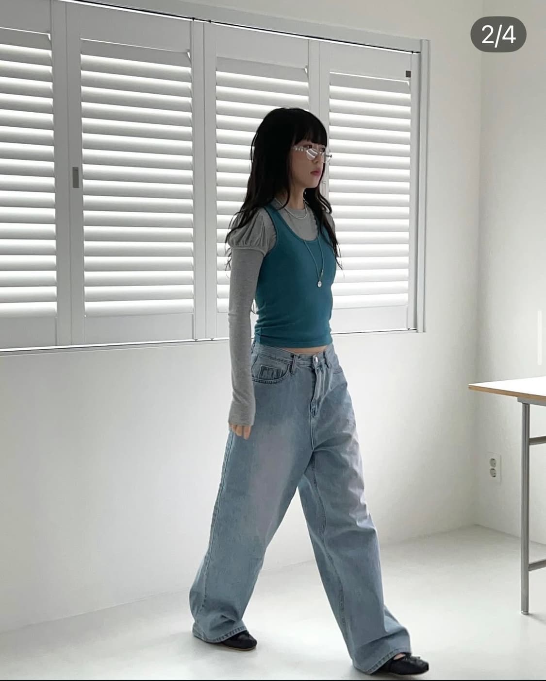 르몽드페페 퍼프 롱슬리브 티셔츠 나시 세트 상품이미지2