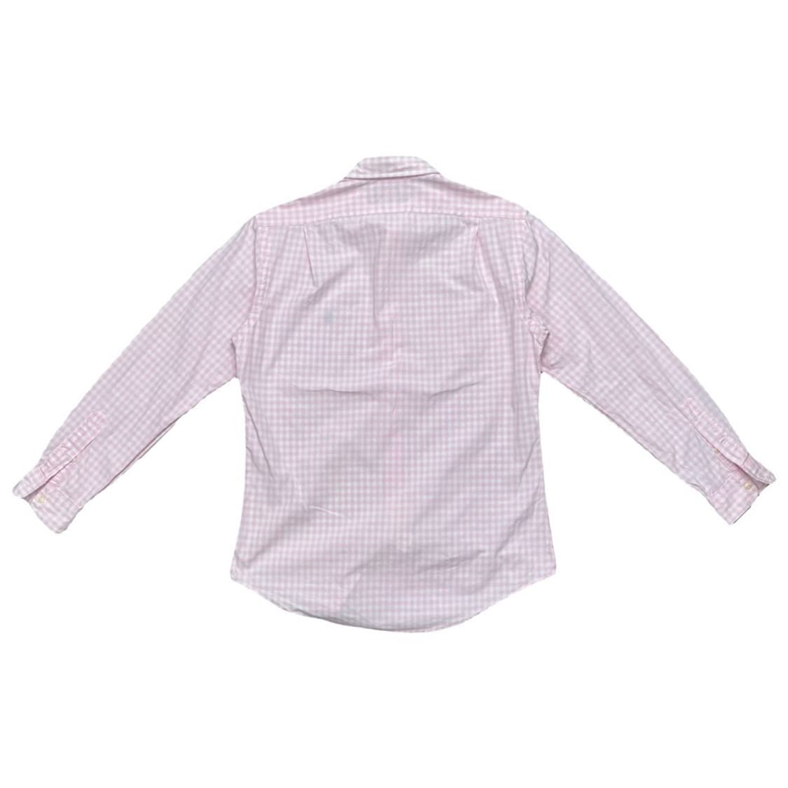 POLO RALPH LAUREN 와이드 카라 깅엄 셔츠 M 상품이미지8