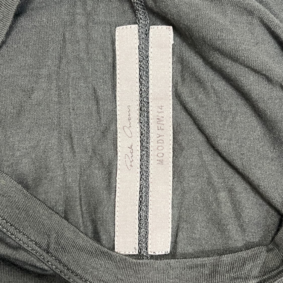 릭오웬스 14FW "MOODY" 절개 티셔츠 다크 더스트 상품이미지5