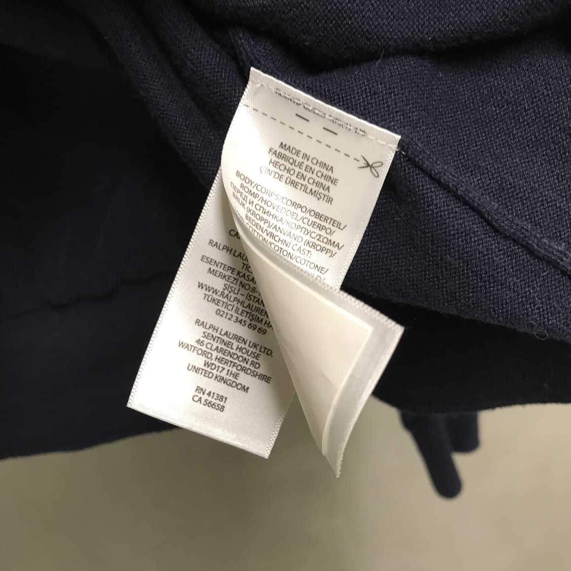 폴로 랄프로렌 QR 니트 가디건 네이비 S 상품이미지6