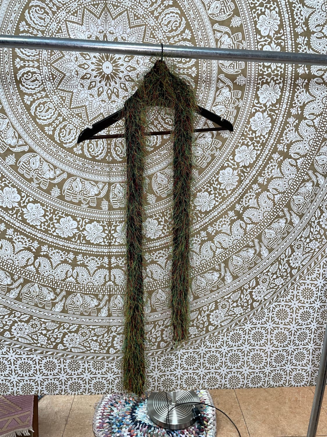 빈티지 멀티컬러 포인트 니트 머플러 목도리  상품이미지3