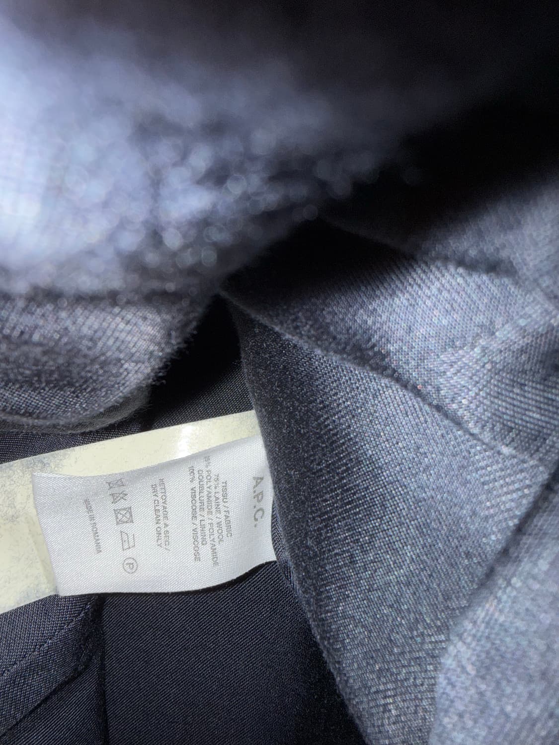 A.P.C. 울 맥코트 네이비(남여공용 정가 70만원대) 상품이미지4