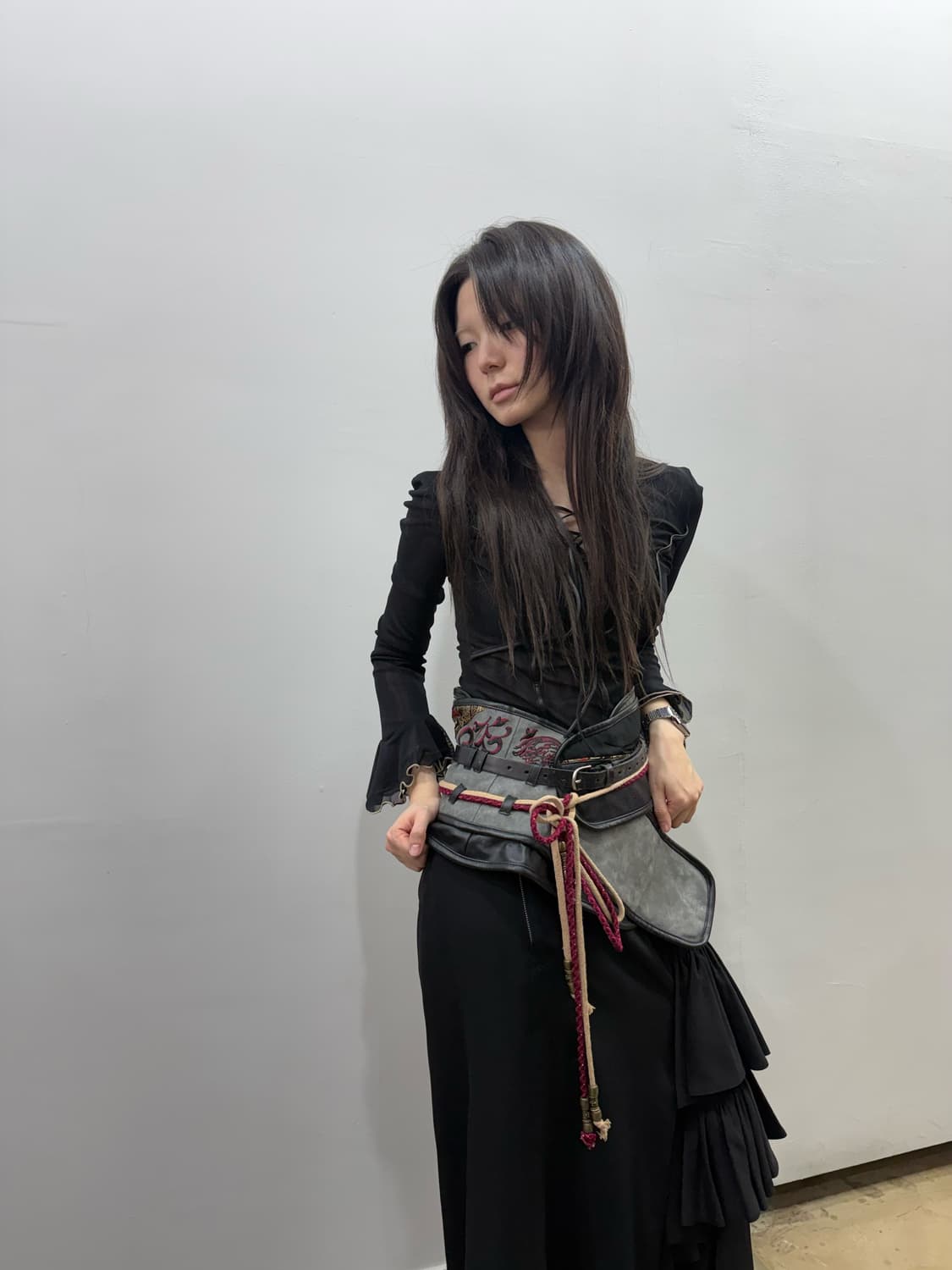 큐티 플래시 오비 디자인 코르셋 상품이미지3