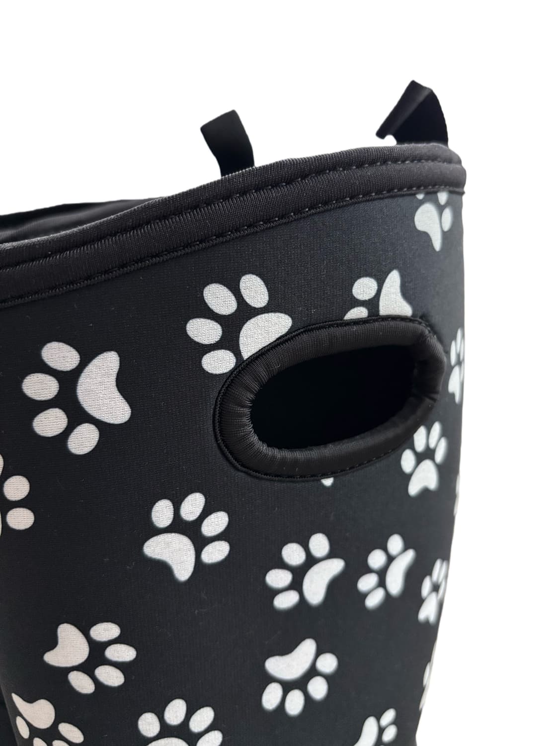 240 유니크 레인부츠 가을 겨울 강아지발바닥 블랙 패턴 노브랜드 상품이미지4