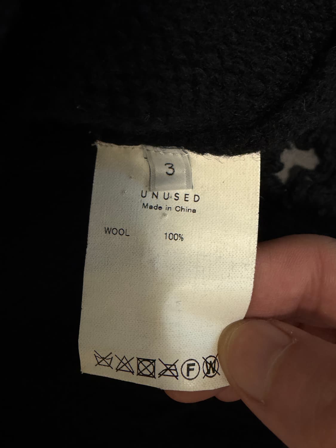 [3] unused 언유즈드 3G 데미지 니트 블랙 상품이미지3