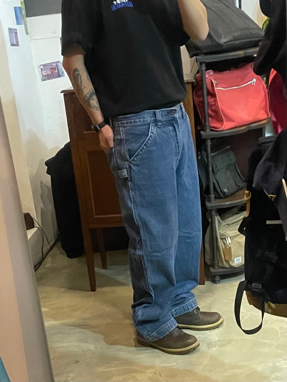 00s Old Navy 빈티지 카펜터 데님팬츠 33x30 상품이미지1