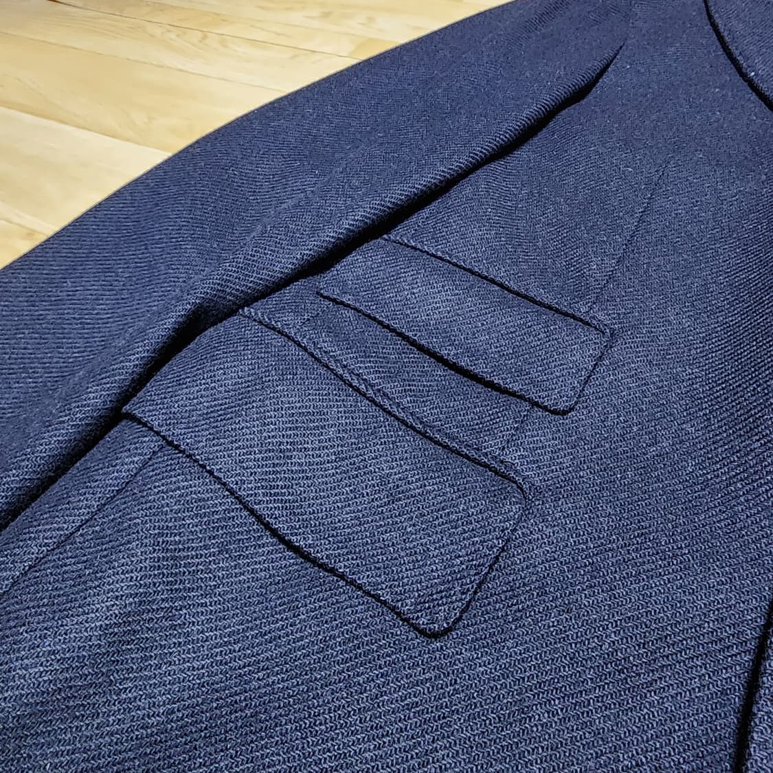 [50] 루비암 Lubiam / 울 코트 네이비 상품이미지4