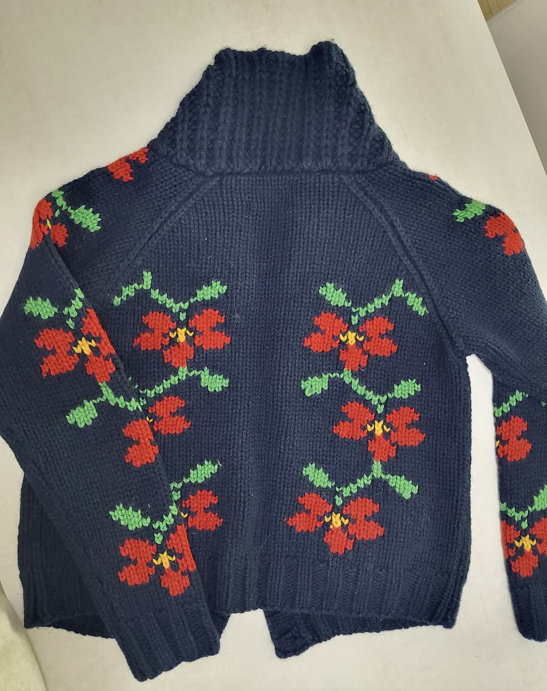 CiaoPanic 꽃무늬 울 가디건 FREE 상품이미지2