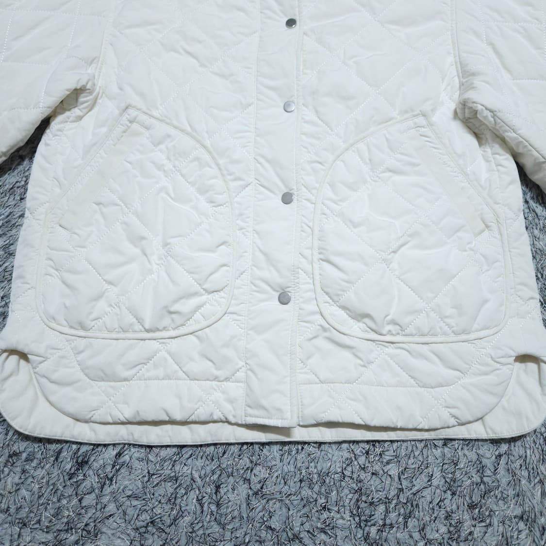 구호플러스) Free 퀄티드 패딩자켓 아이보리 / 왕눈이샵 상품이미지4