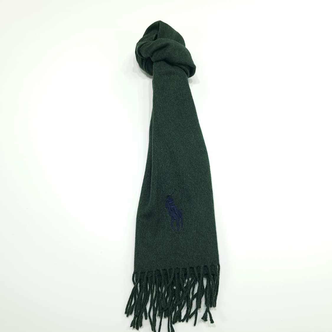 MX272 폴로 랄프로렌 포레스트그린 램스울 목도리 머플러 상품이미지3