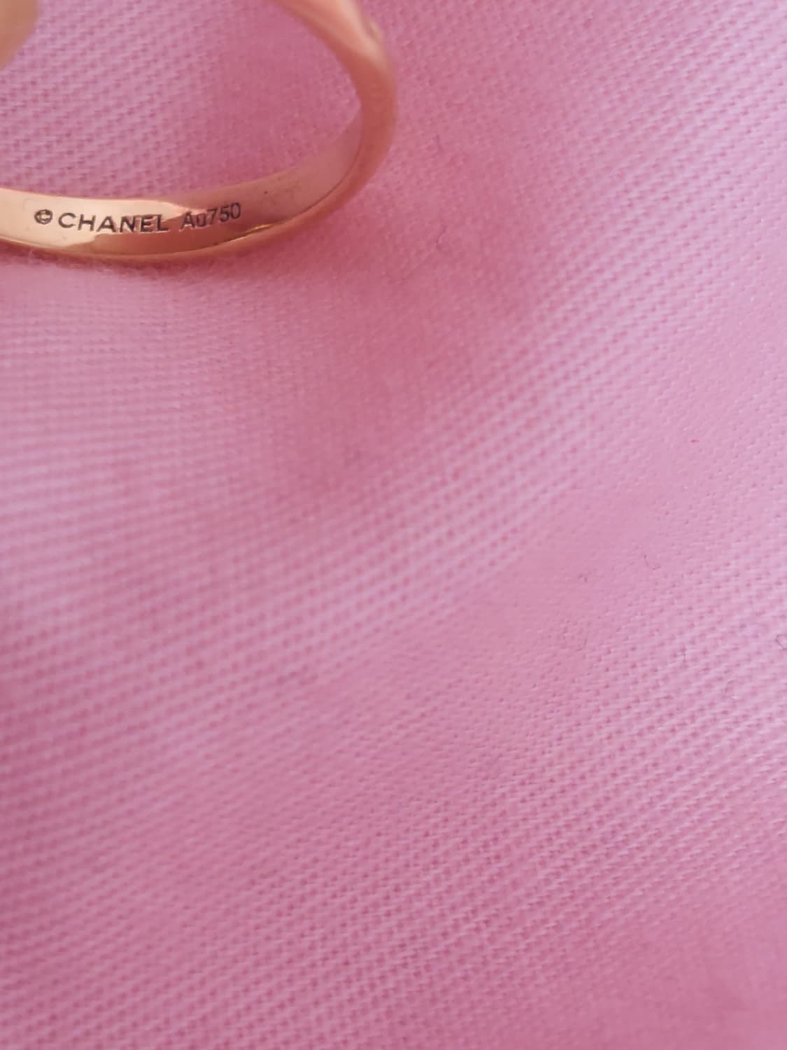 정품)급처상태좋음!샤넬 18K골드, 다이아 엑스트레 드 까멜리아 링 반지 상품이미지4