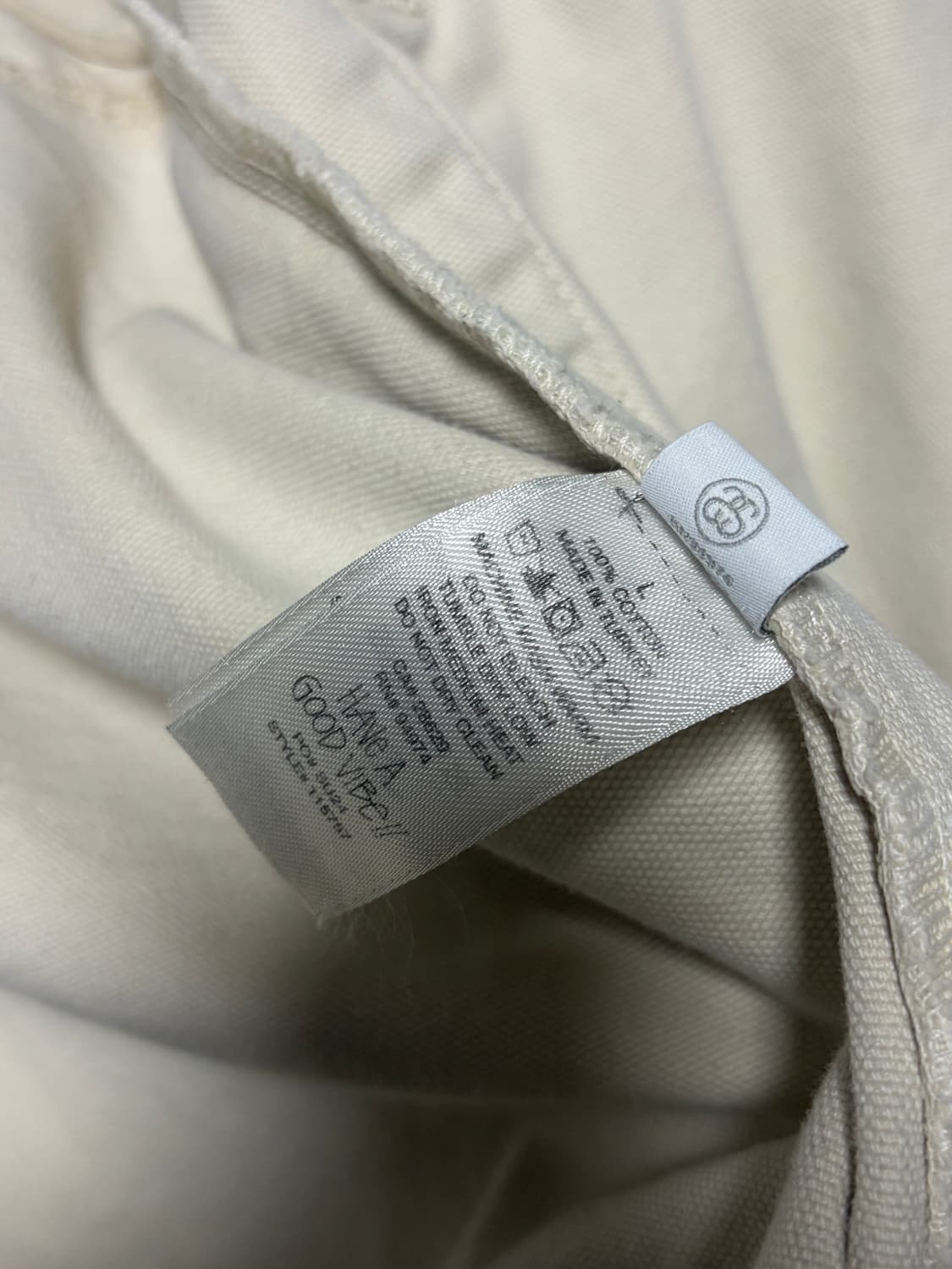 스투시 언라인드 캔버스 워크 자켓 빈티지 내츄럴 L size  상품이미지4