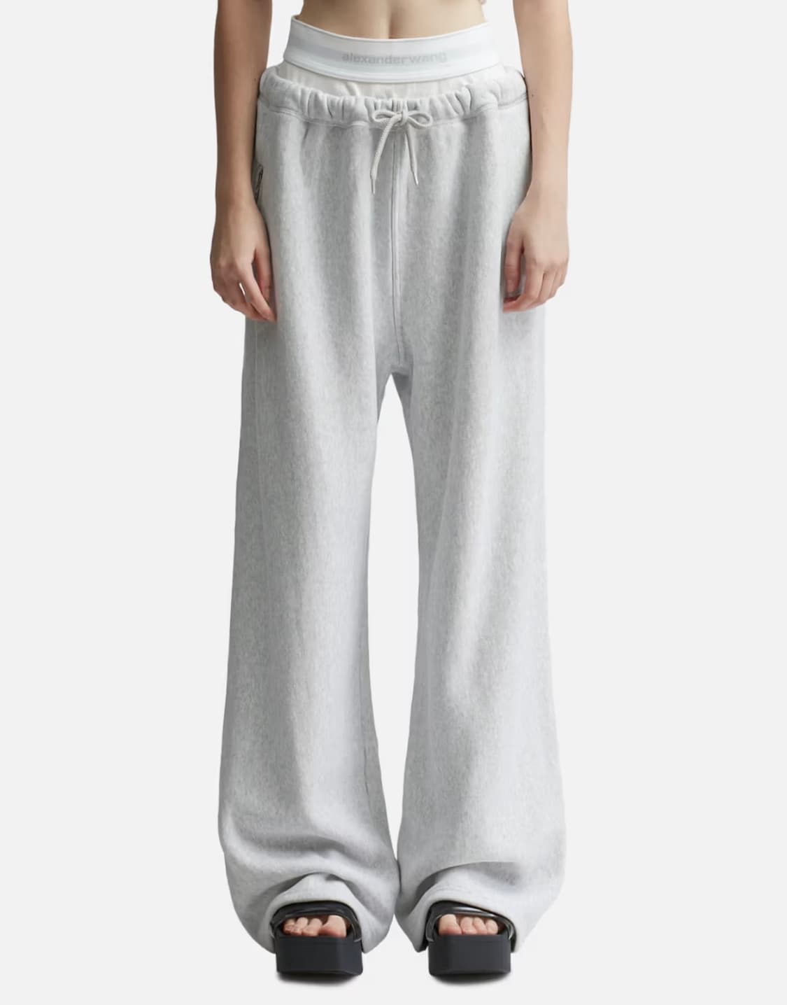 알렉산더왕 로고 웨이스트밴드 레이어드 트랙 팬츠 상품이미지2