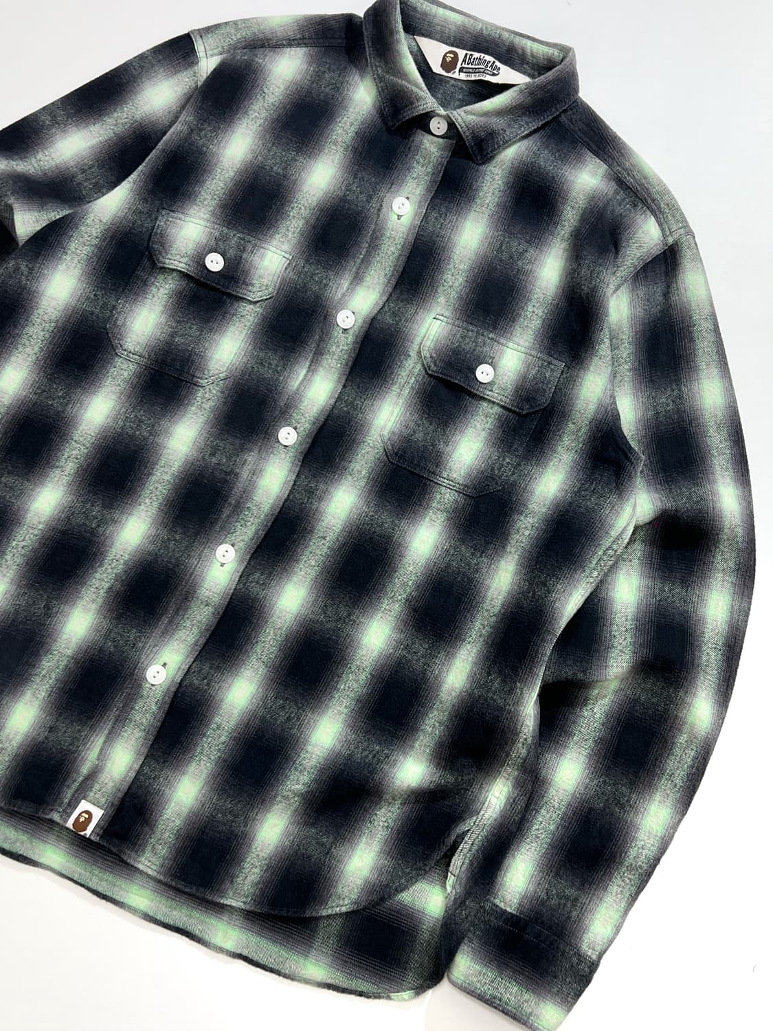 Bape Ombre Check Flannel Shirt 상품이미지2