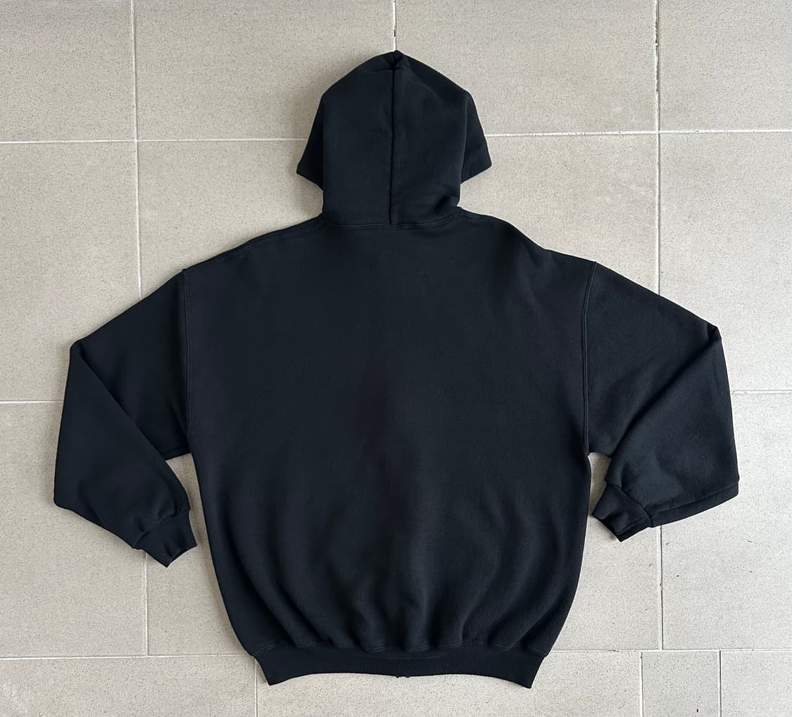 90s 빈티지 러셀 후드집업 블랙 XL 상품이미지2