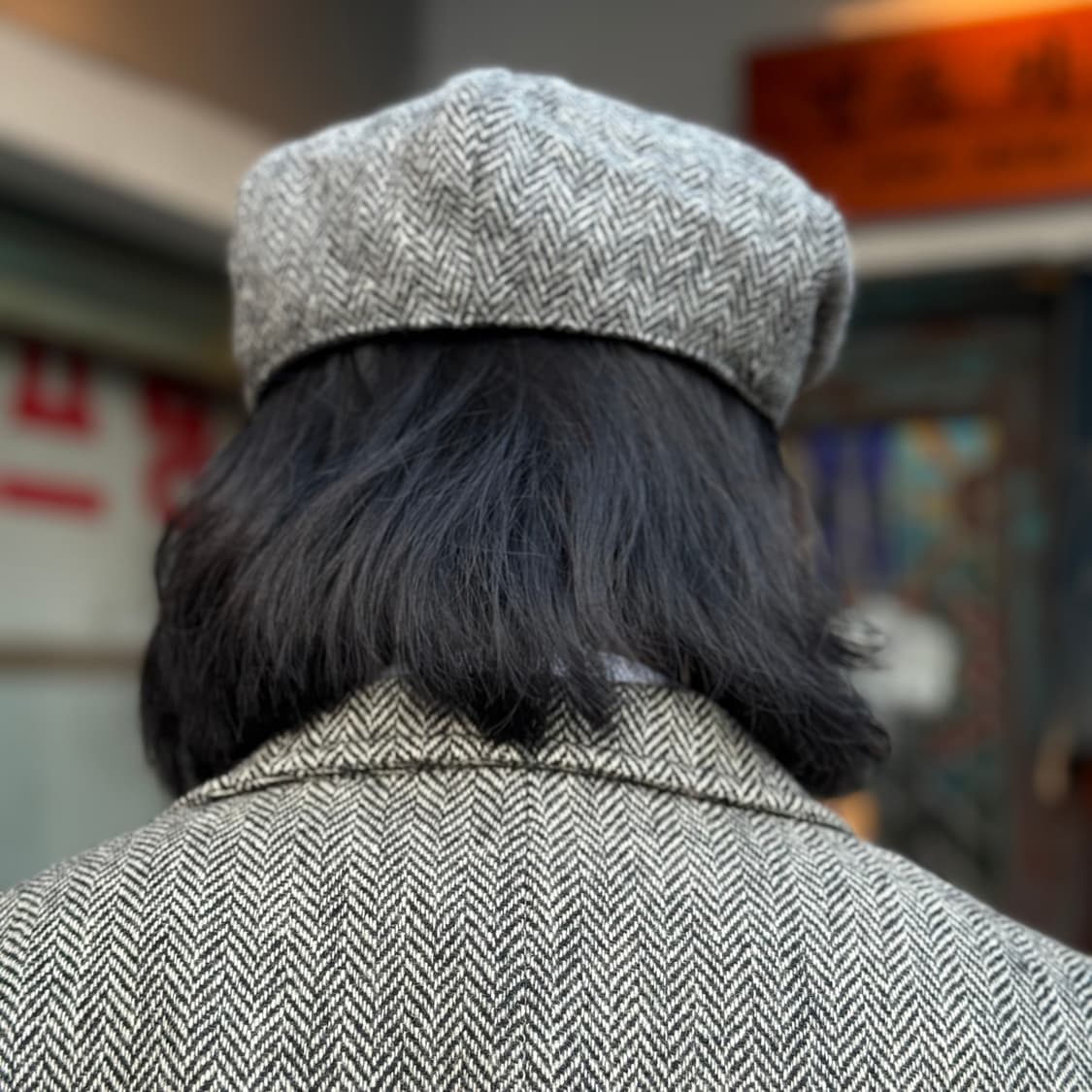 해리스트위드 헤링본 트위드 울 뉴스보이햇 60-62 상품이미지8