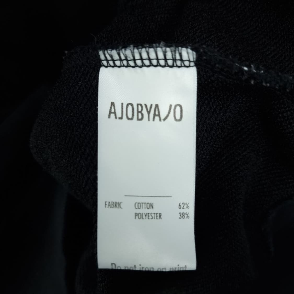 [아조바이아조] 빅로고 그래픽 오버핏 크롭 맨투맨 블랙 M19465 상품이미지9