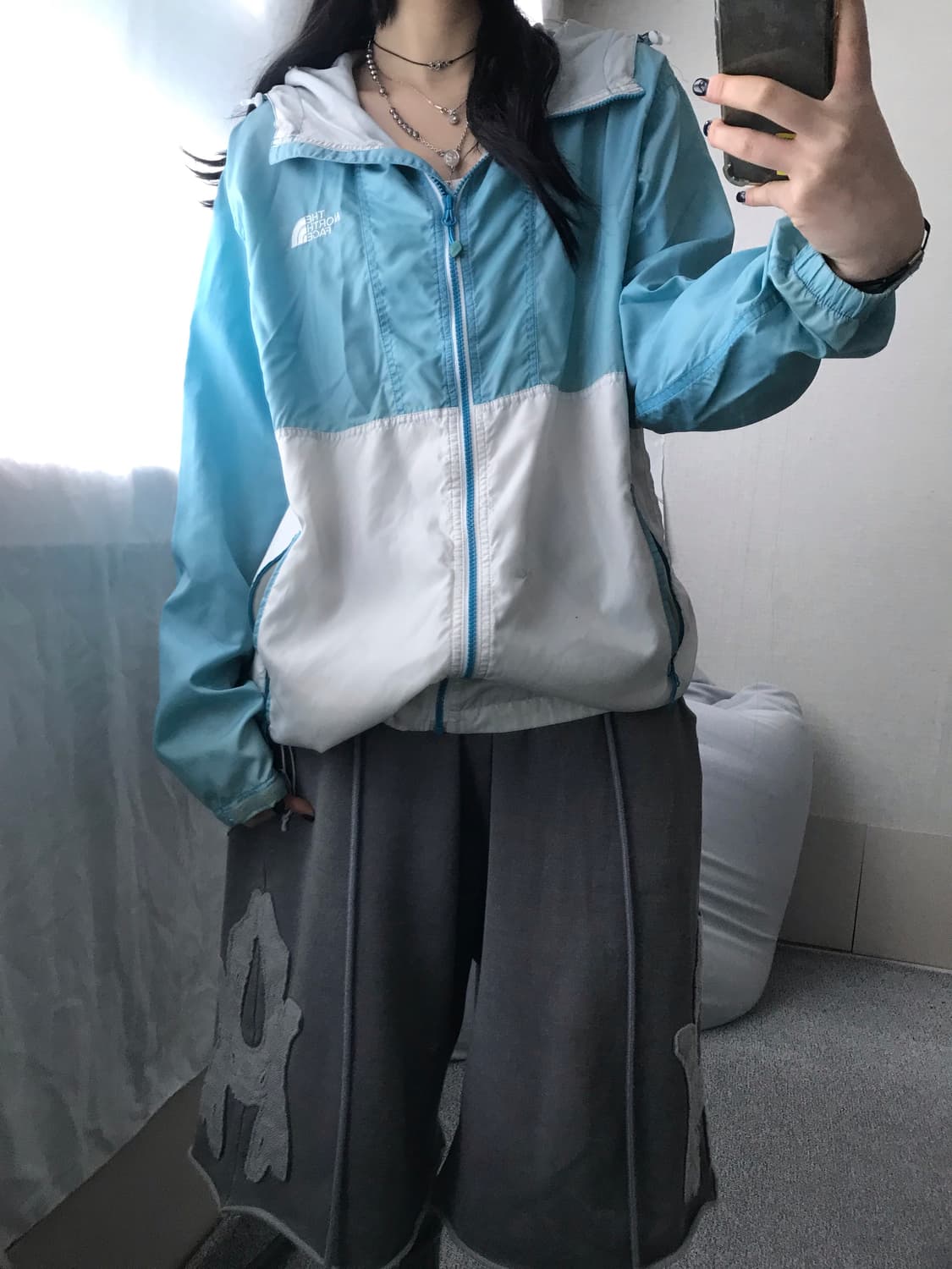 노페 연하늘 바람막이 상품이미지4