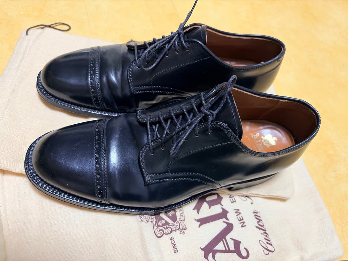 알든 6190 블랙 코도반 더비 판매 7.5E US 상품이미지5