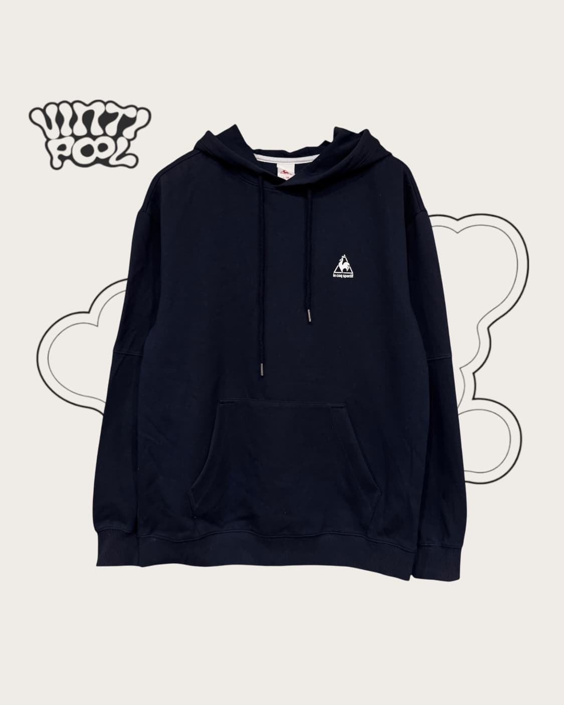 르꼬끄 백로고 후드티 100 L 다크네이비 상품이미지1