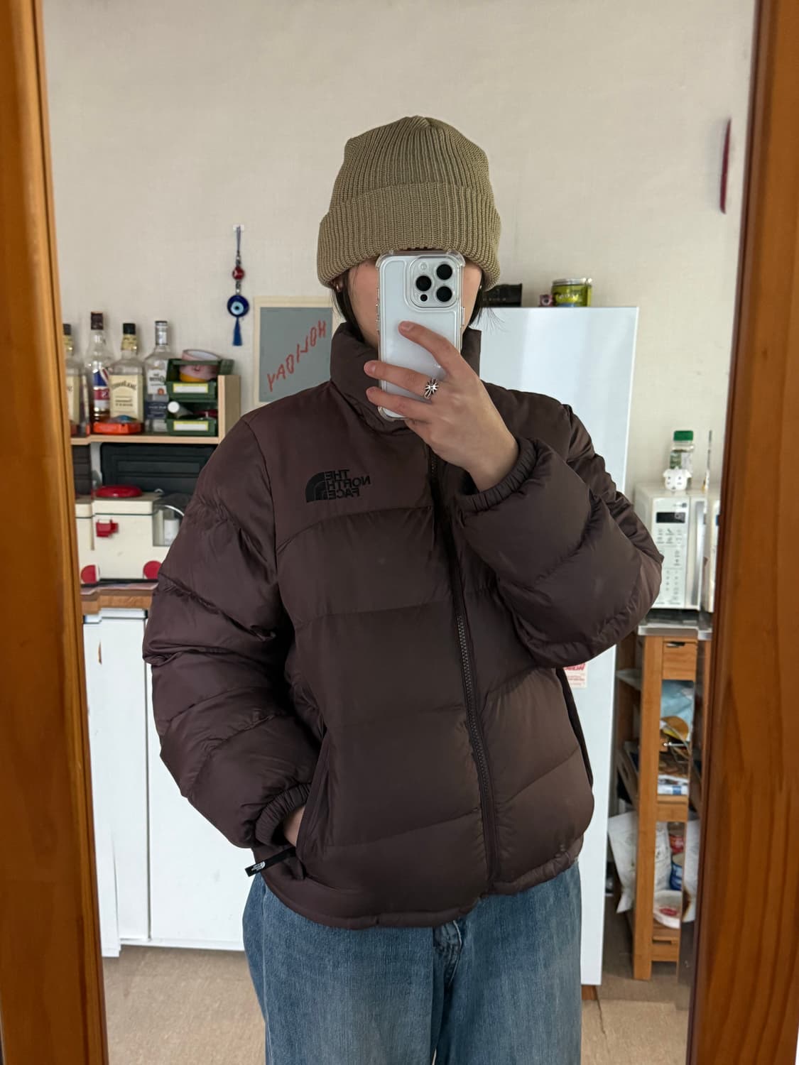 노스페이스 온볼 패딩 브라운 상품이미지3