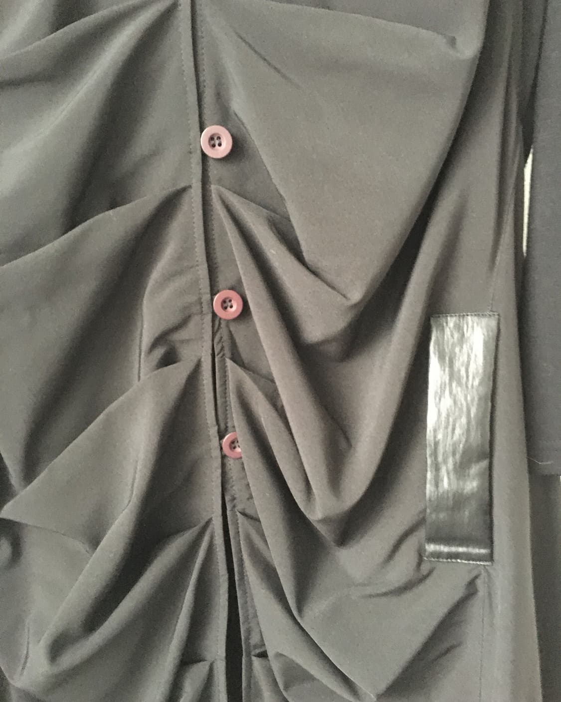 Shirring unbalanced hood coat 상품이미지6