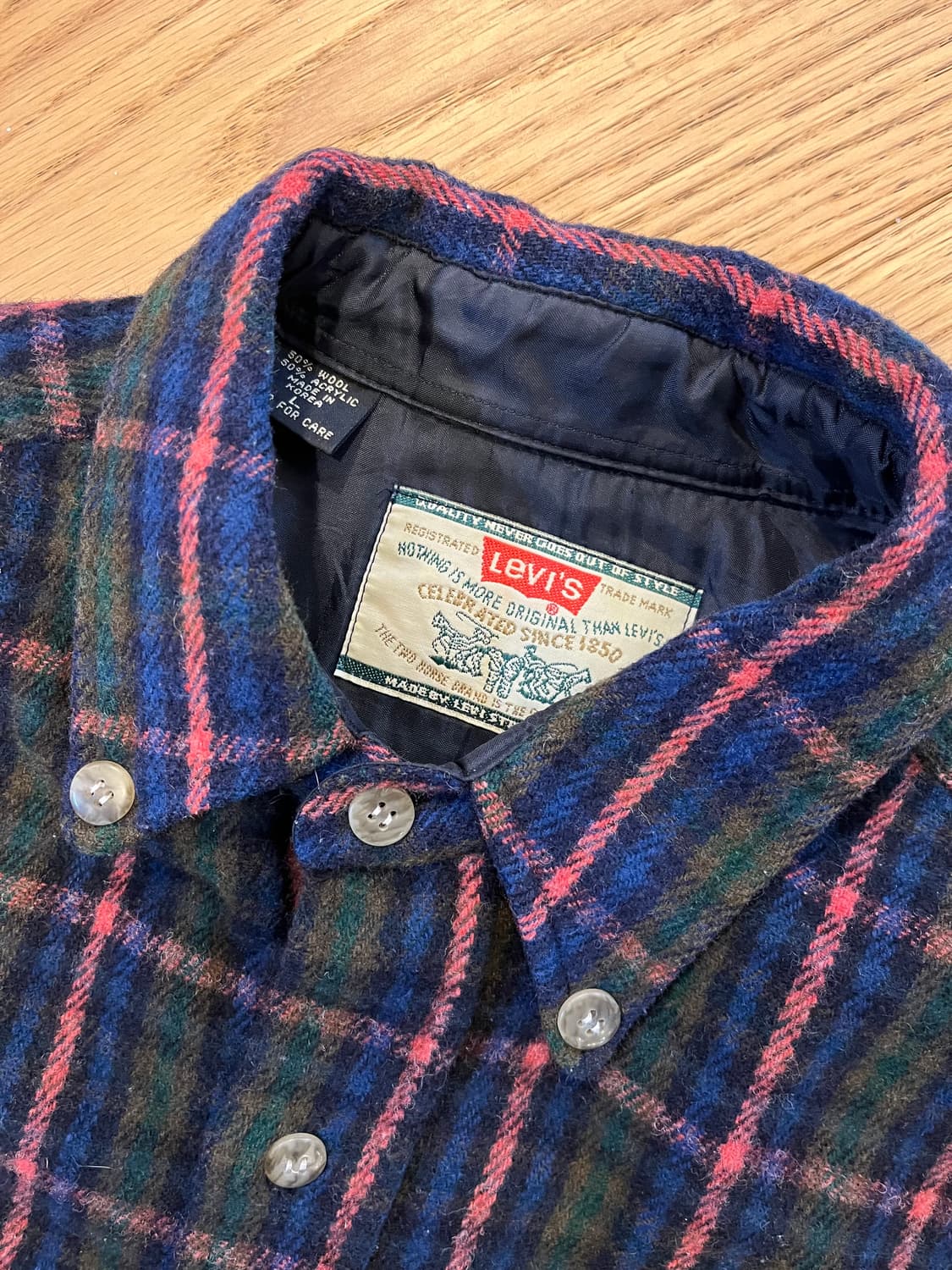 빈티지 90s 리바이스 플란넬 상품이미지3