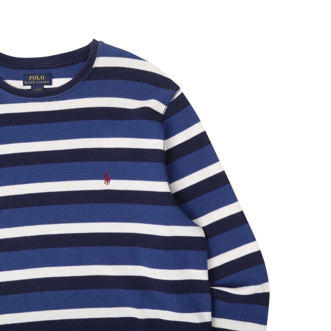 폴로 랄프로렌 블루 스트라이프 와플 롱슬리브 상품이미지3