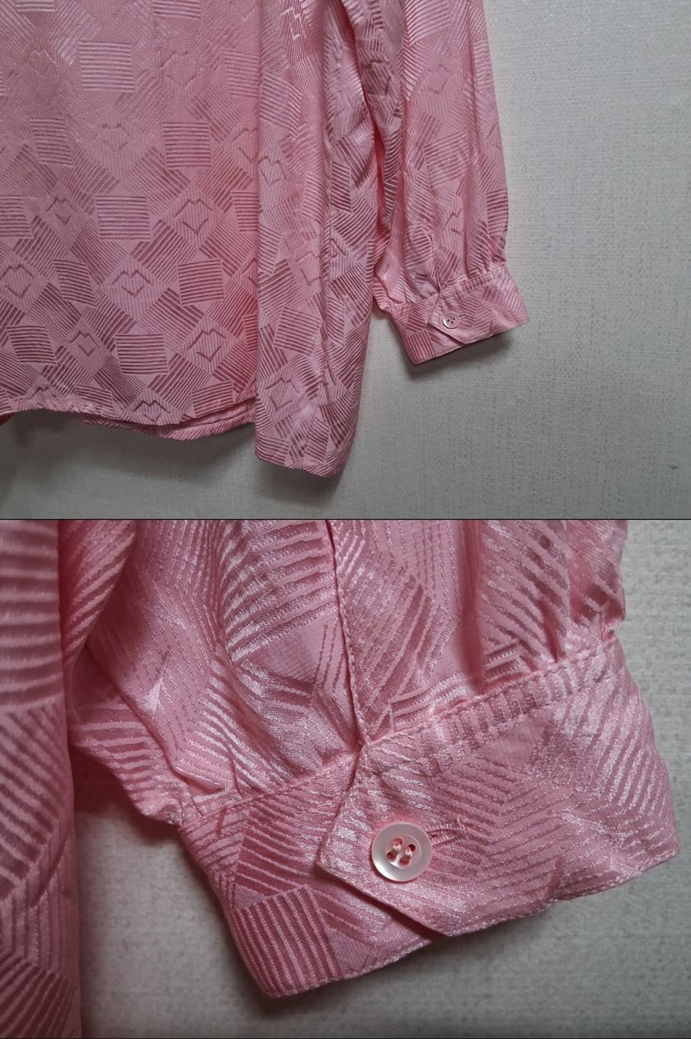 프랑스 MARIO VALENTINO 핑크 실크블라우스 통66 상품이미지7