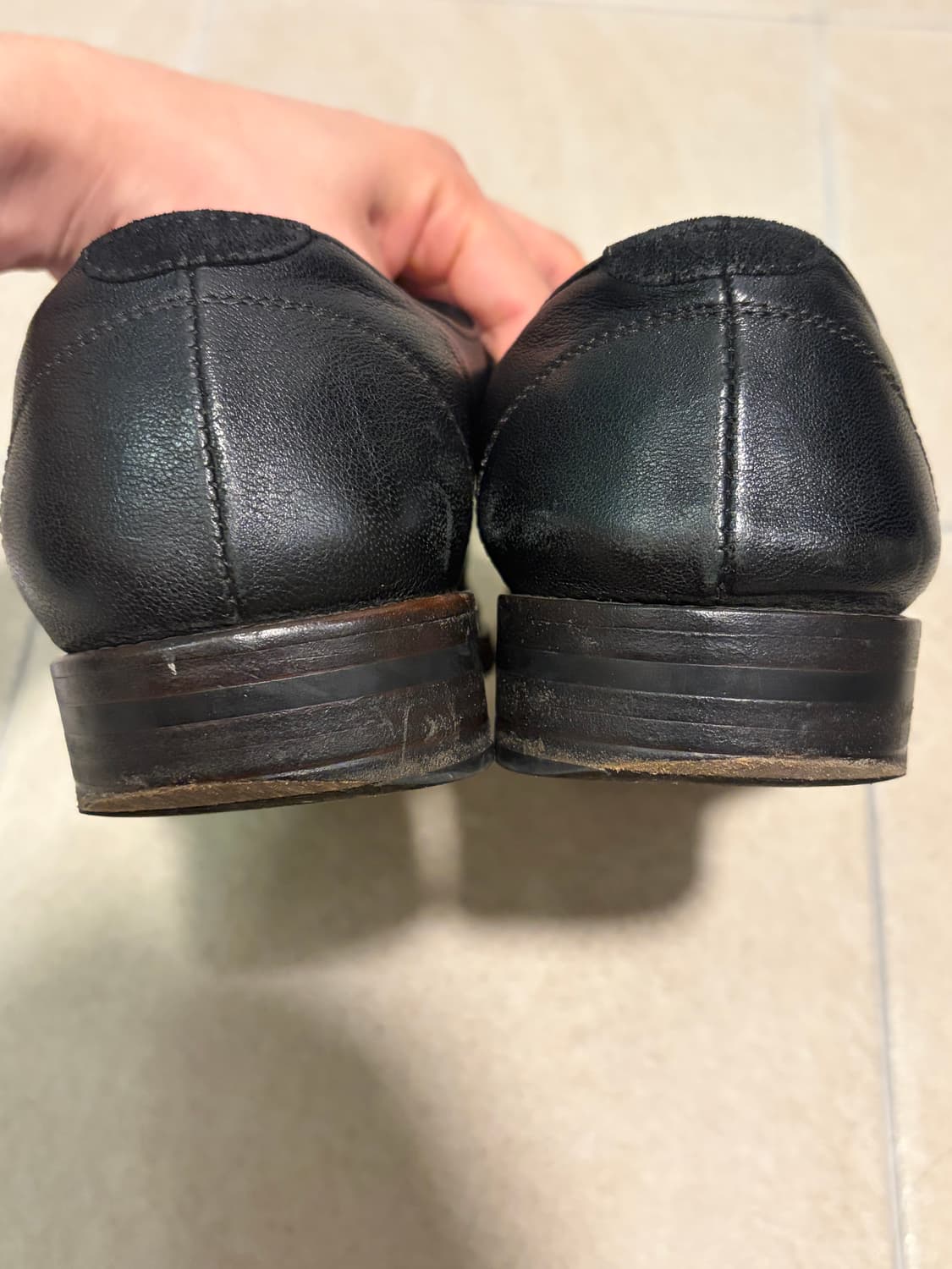 폴리테루 더비 슈즈 브라운 솔 상품이미지4