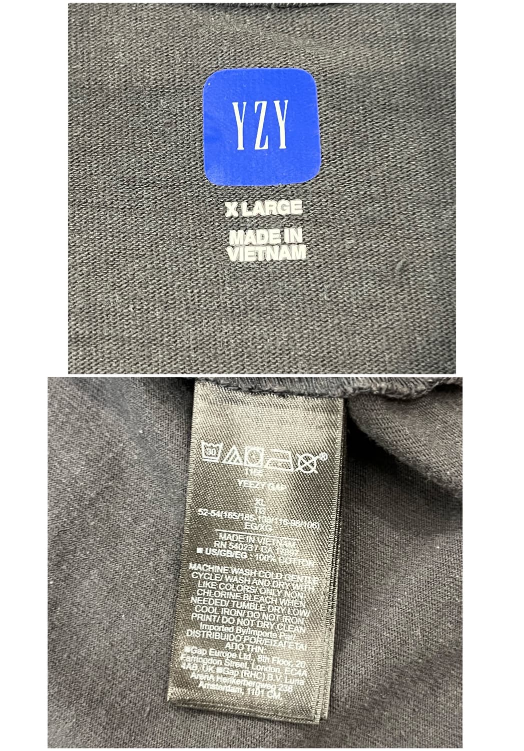 이지갭 롱슬리브리스 긴팔티 차콜 XL #csz1873 상품이미지3