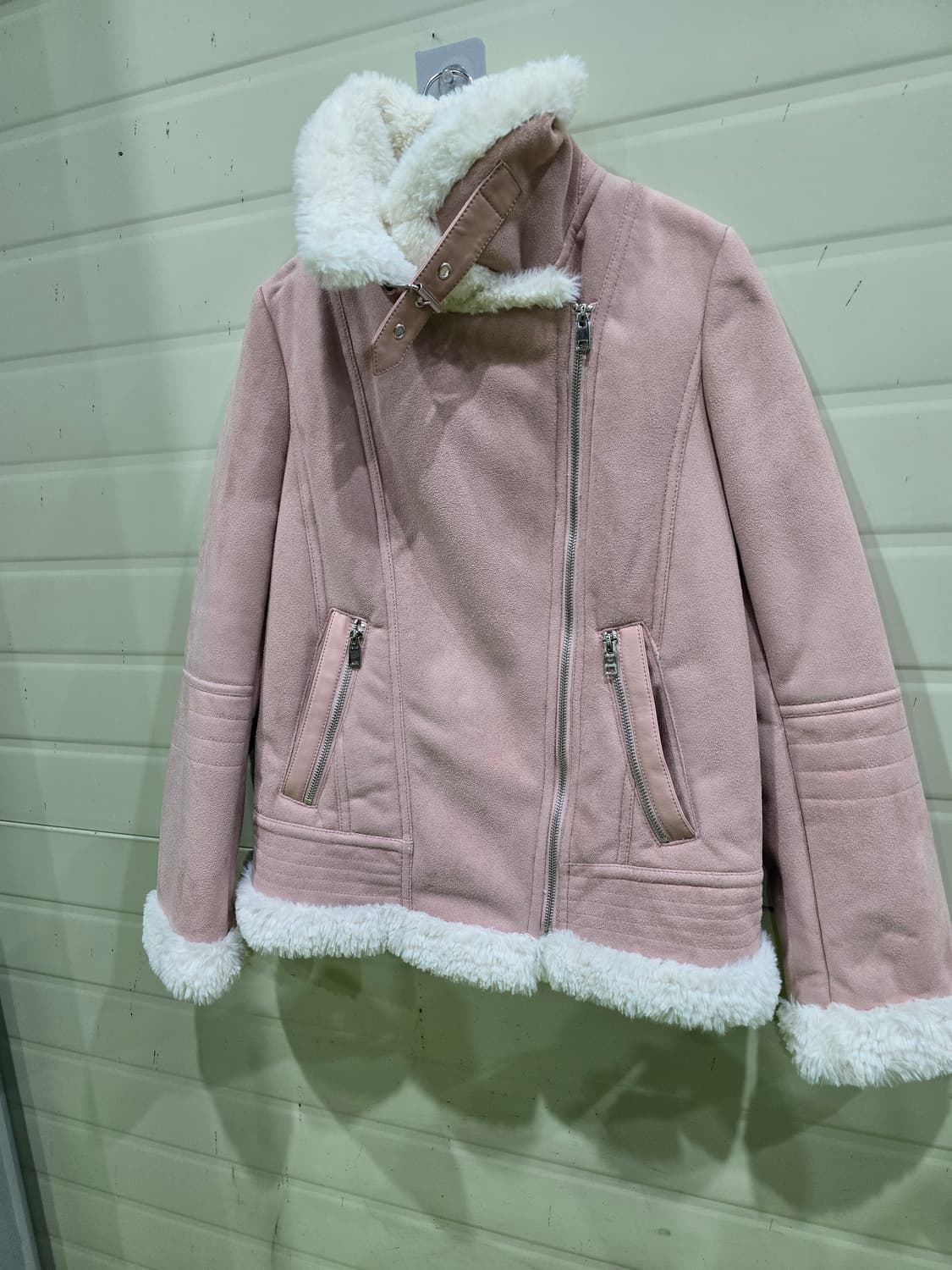 Soup 핑크 스웨이드 무스탕 자켓 상품이미지8