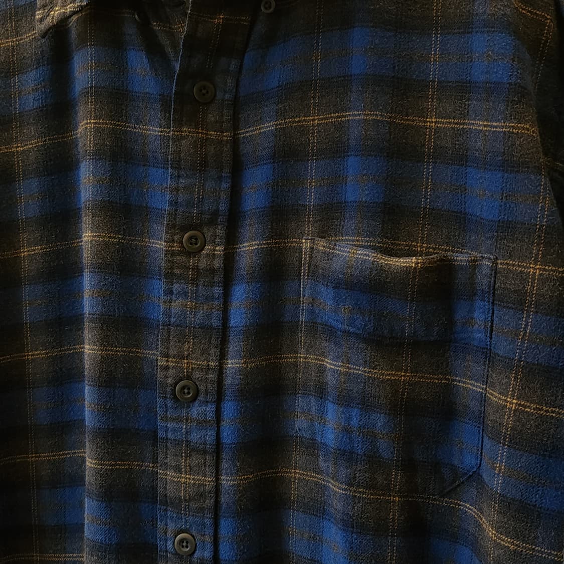 90s 팀버랜드 체크셔츠 플란넬 셔츠 헤비코튼 워크셔츠 블루 xl 상품이미지5