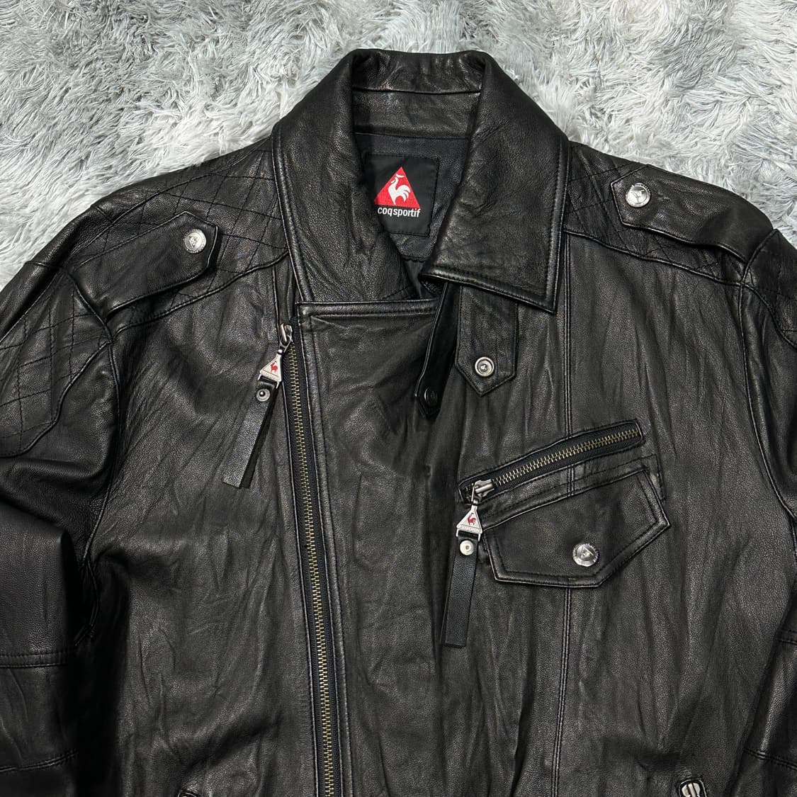 르꼬끄 올드스쿨 양가죽 라이더 자켓 105 상품이미지2