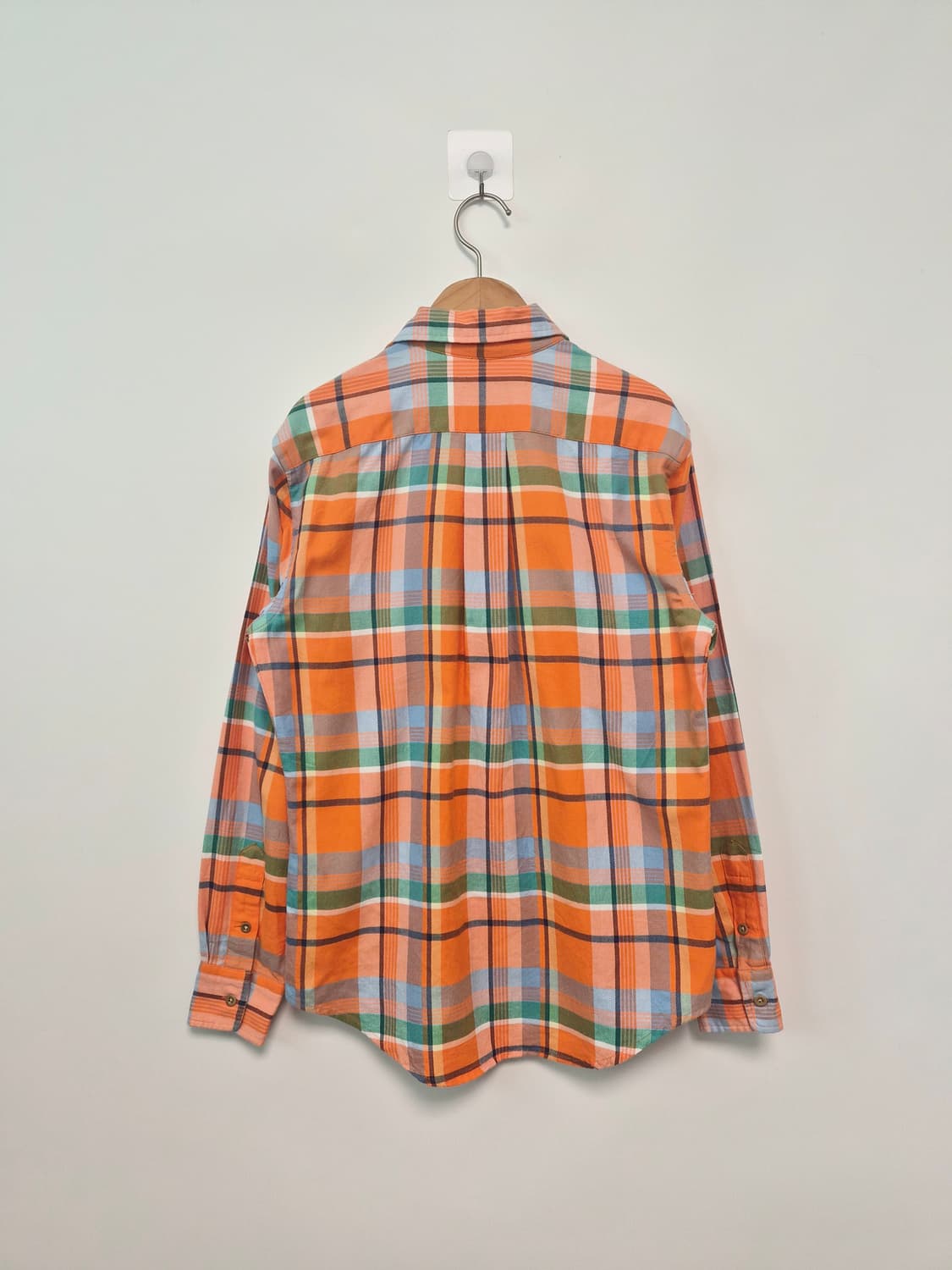 폴로 랄프로렌 오렌지 체크 셔츠 남방 상품이미지2