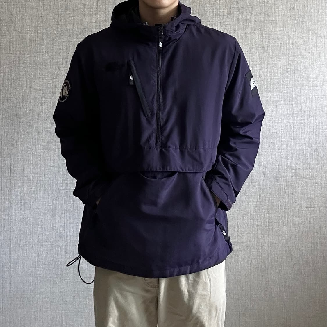 The North Face 퍼플컬러 아노락 바람막이 자켓 상품이미지3